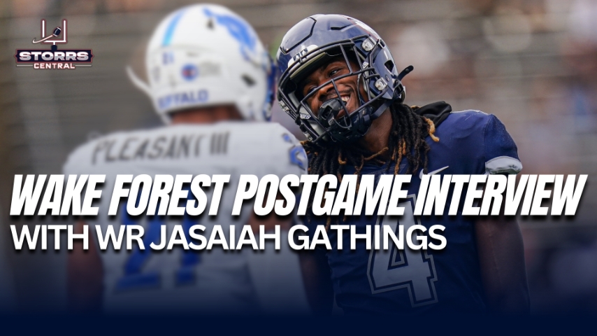 WR Jasaiah Gathings Making an Impact in His First Year at UConn