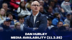 UConn MBB Postgame Media Availability - (Hurley & Karaban)