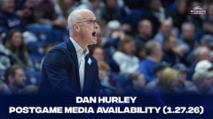 UConn MBB Postgame Media Availability - Providence (Hurley, Reibe, Smith, Reed Jr.)