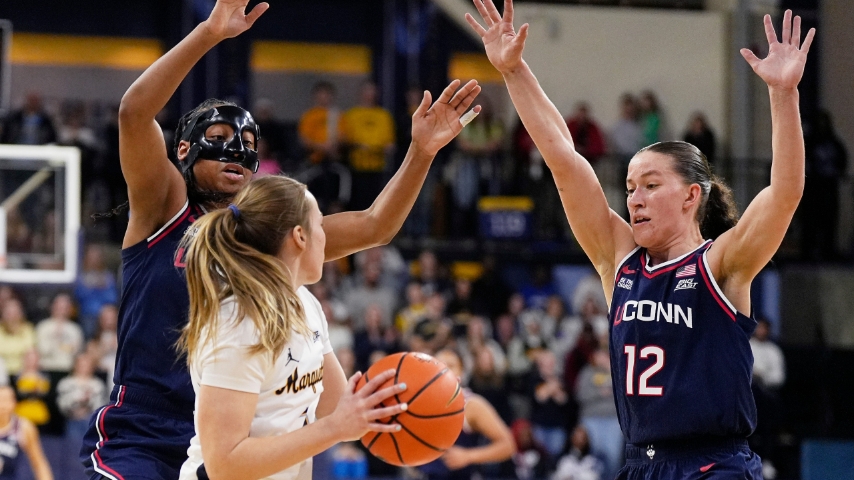 UConn struggles in lackluster win at Marquette